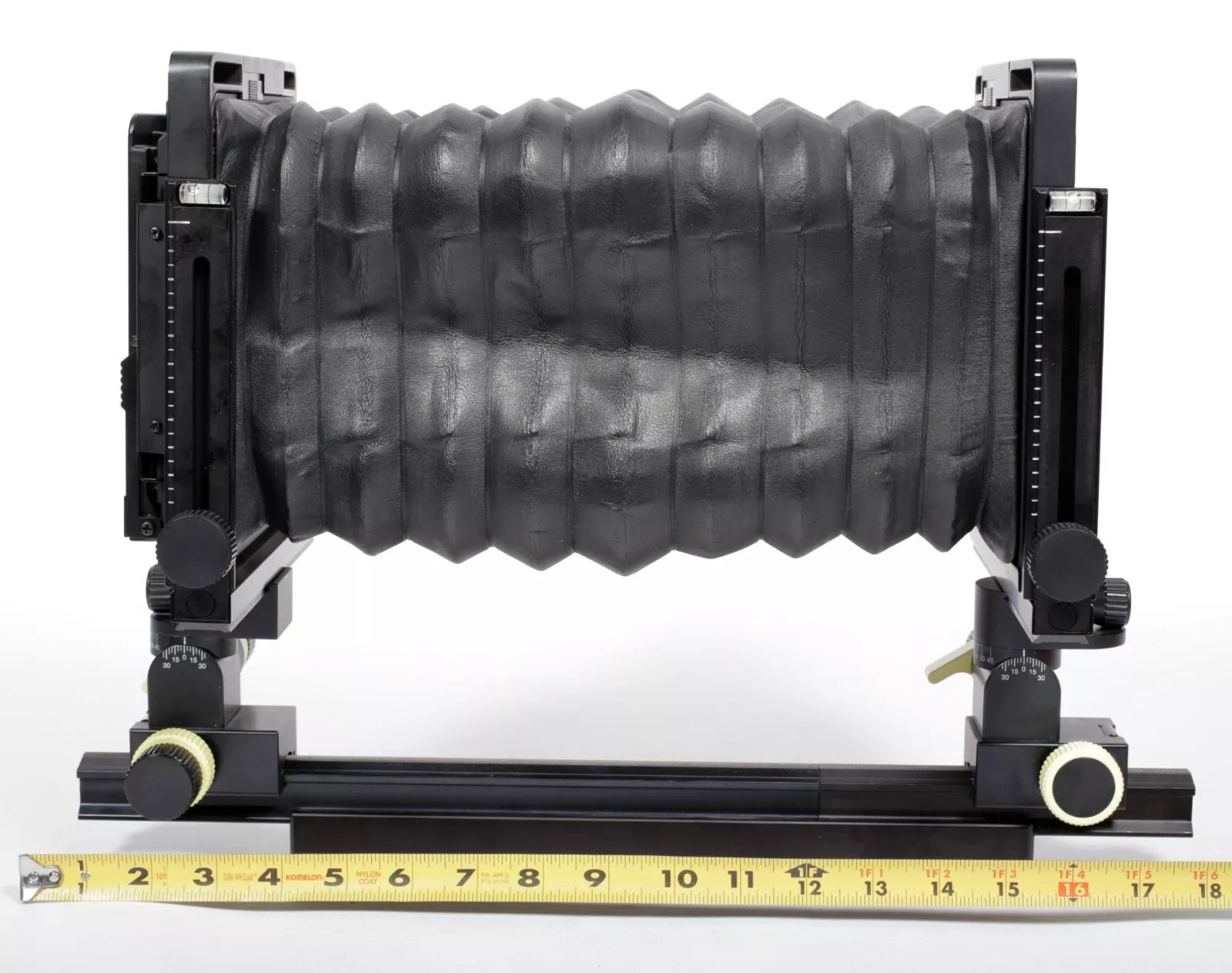 Arca Swiss Discovery 4X5 camera with telescoping rail and